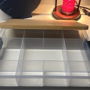 Farberware Bamboo Lid Clear Organizer